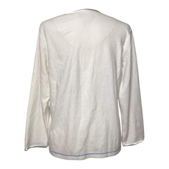 Vintage J. Appel Classics‎ Soft Embroidered Cardigan Sweater Women's Size Medium - Picture 2 of 6